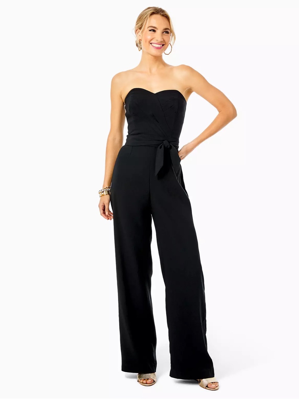 Lilly Pulitzer Kylo Black Jumpsuit EUC